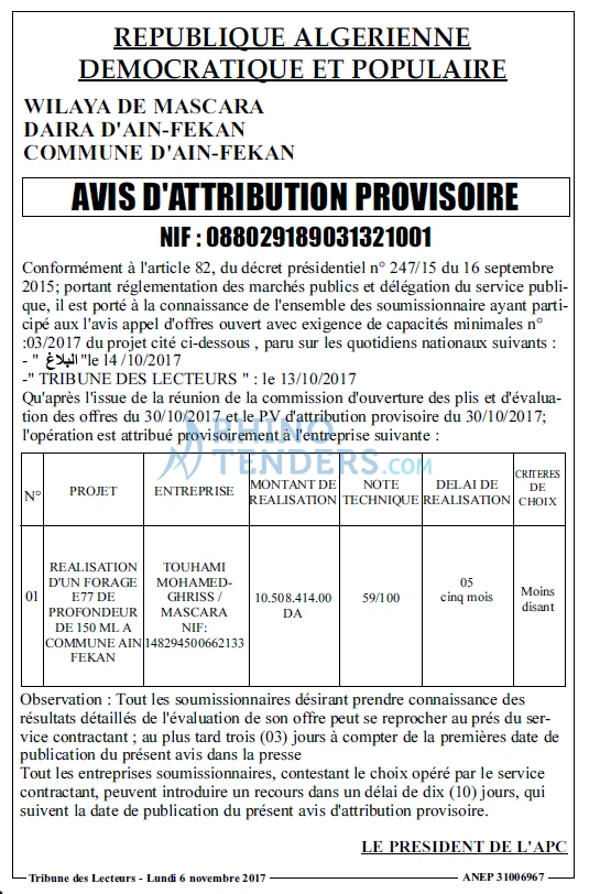 TRIBUNE DES LECTEURS