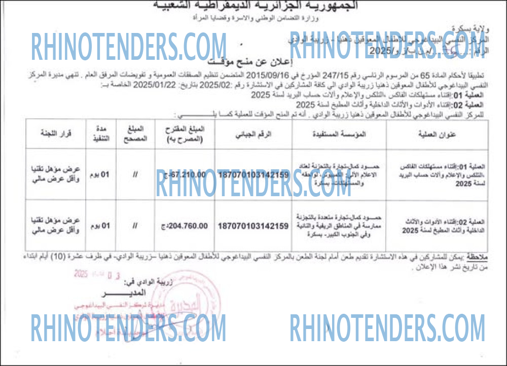 Rhinotenders