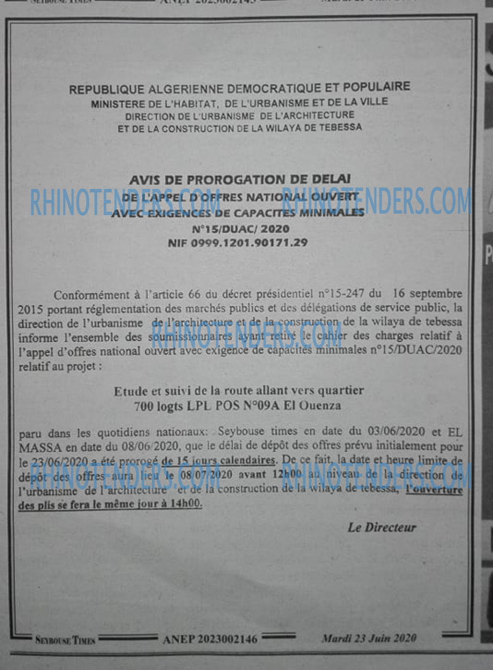 SEYBOUSSE TIMES