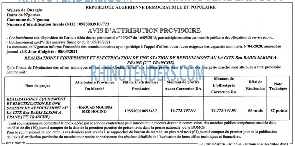 Le Jour d'Algérie