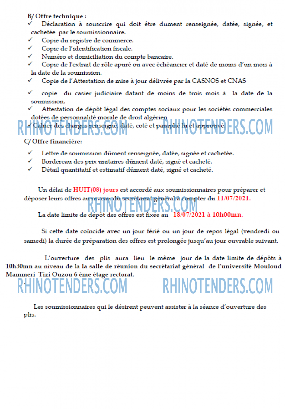 Rhinotenders