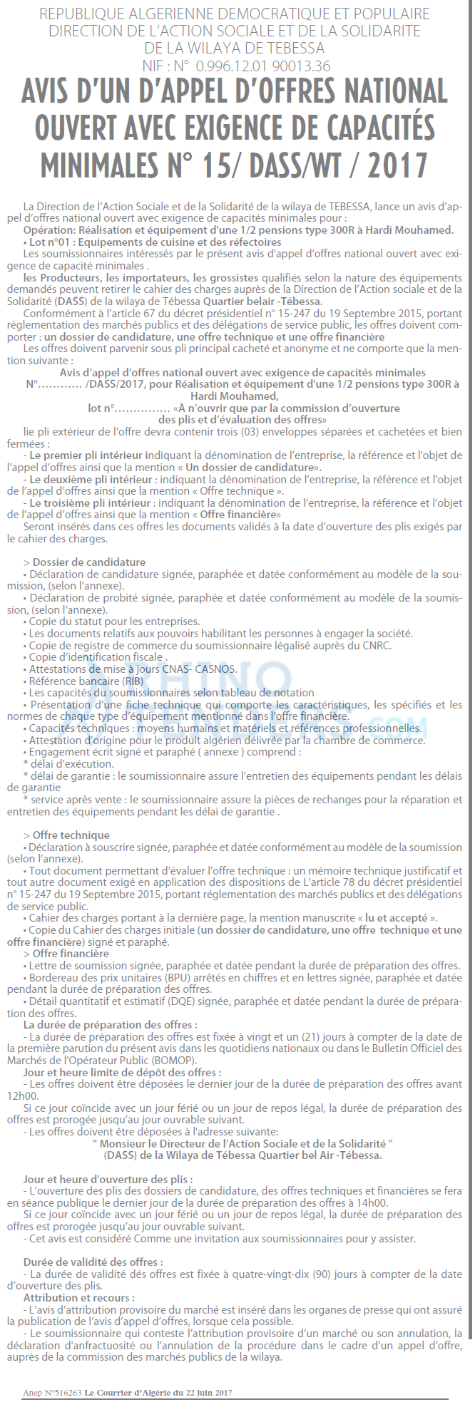Le Courrier d'Algerie