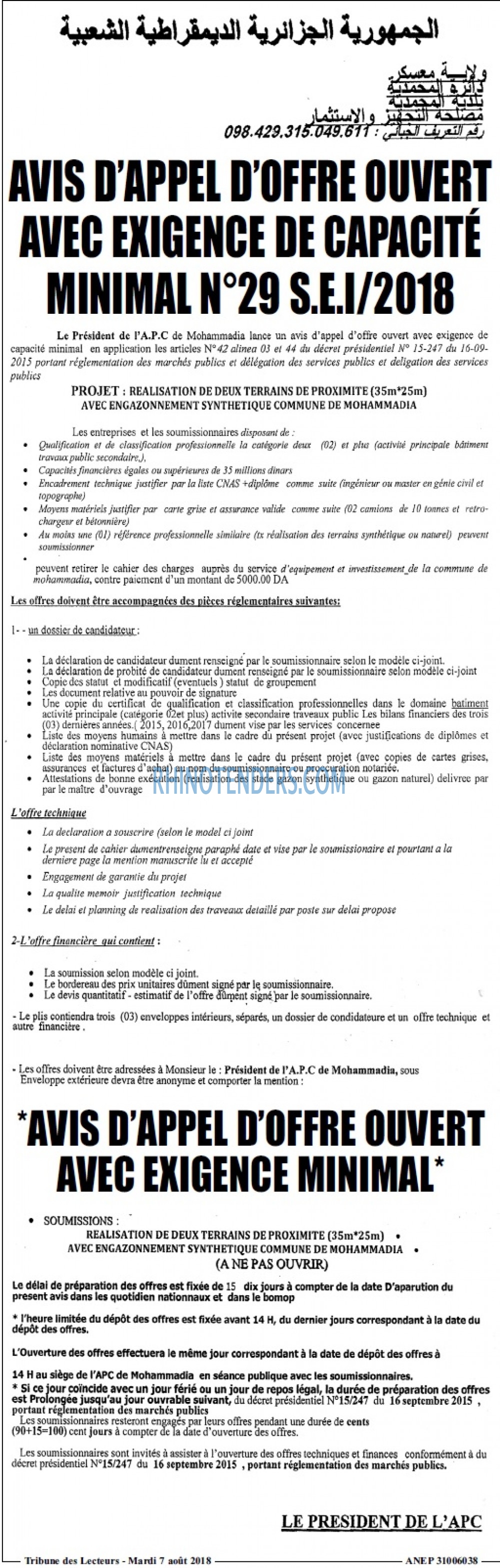 TRIBUNE DES LECTEURS
