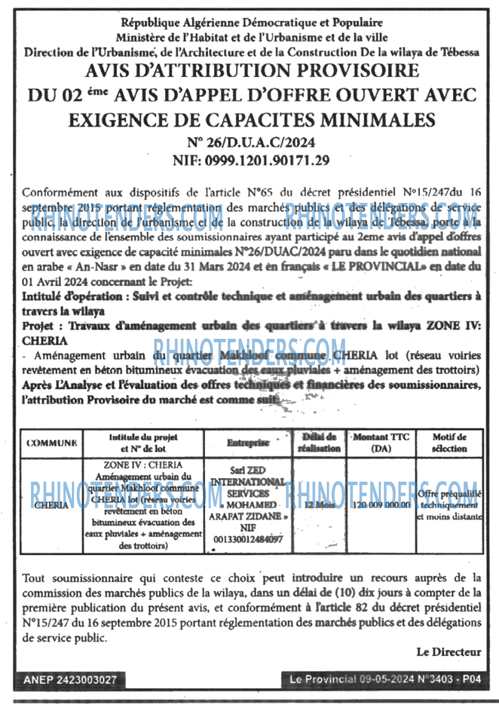 LE PROVINCIAL