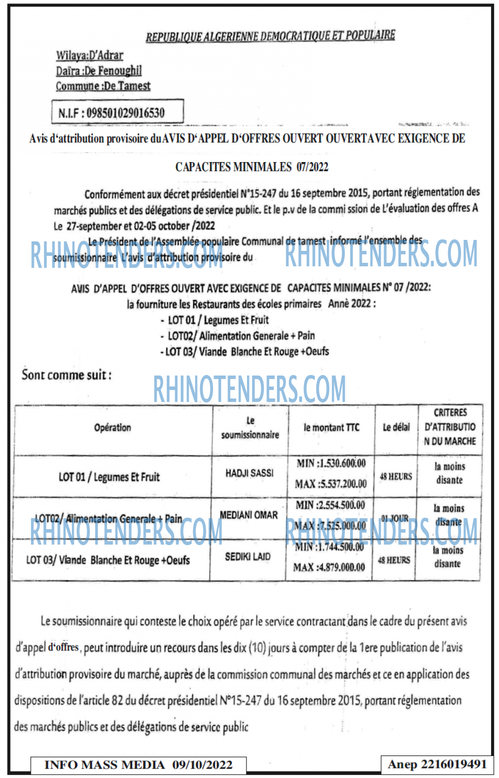 Infos Mass Media
