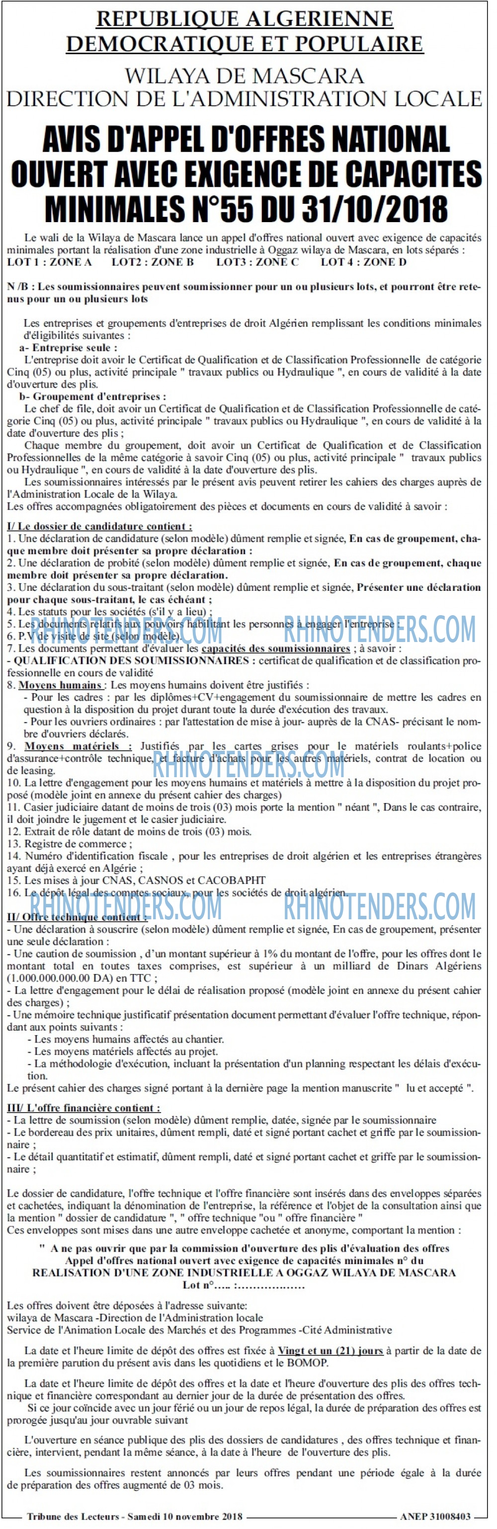 TRIBUNE DES LECTEURS