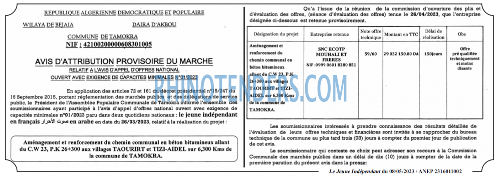 Le jeune indépendant