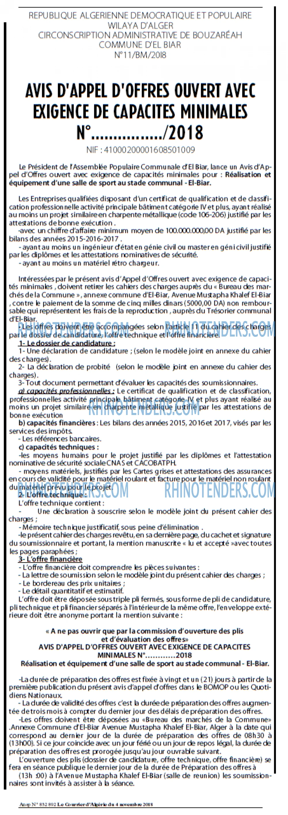 Le Courrier d'Algerie