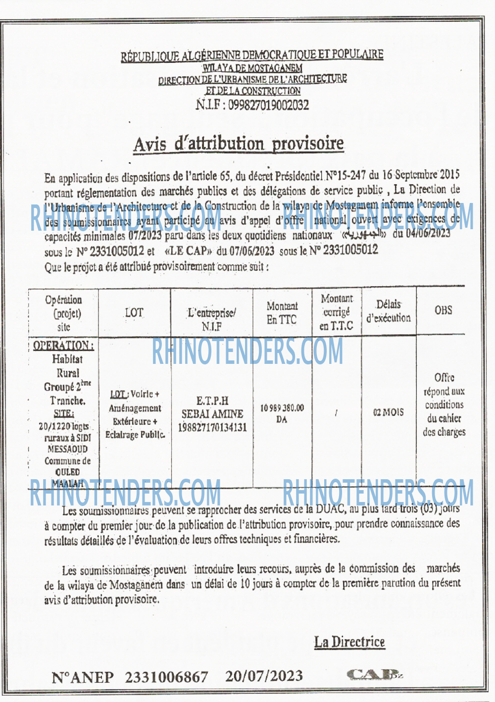 CAP OUEST