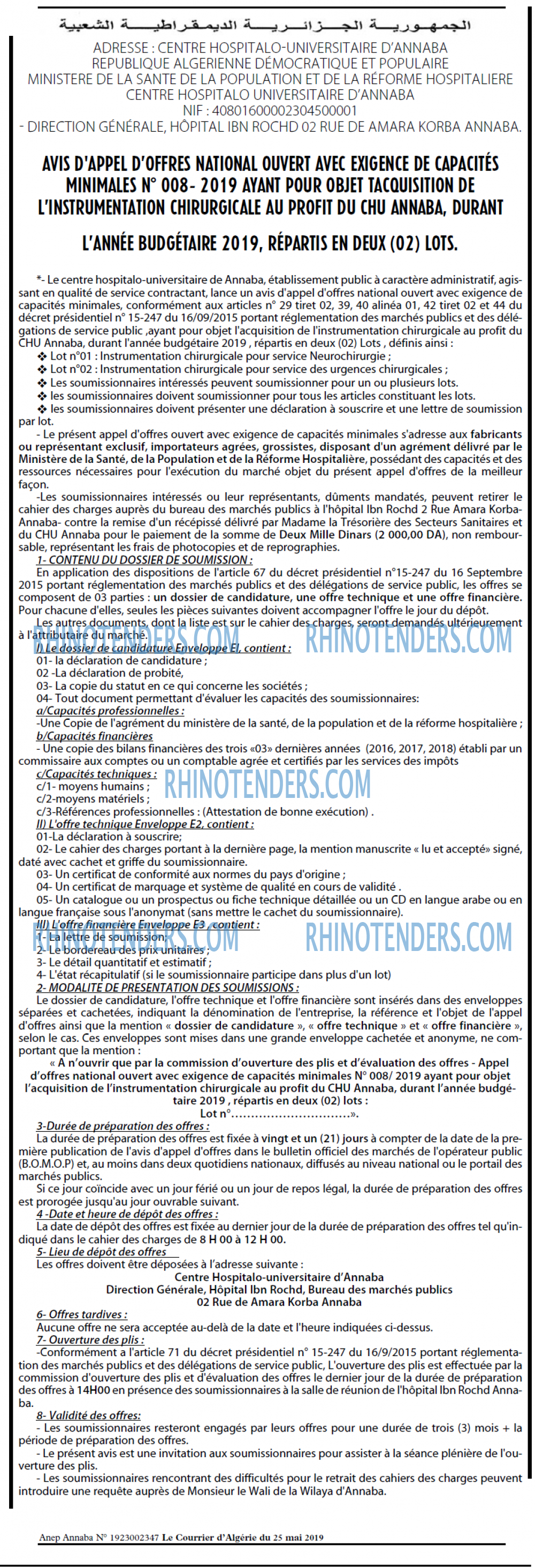 Le Courrier d'Algerie