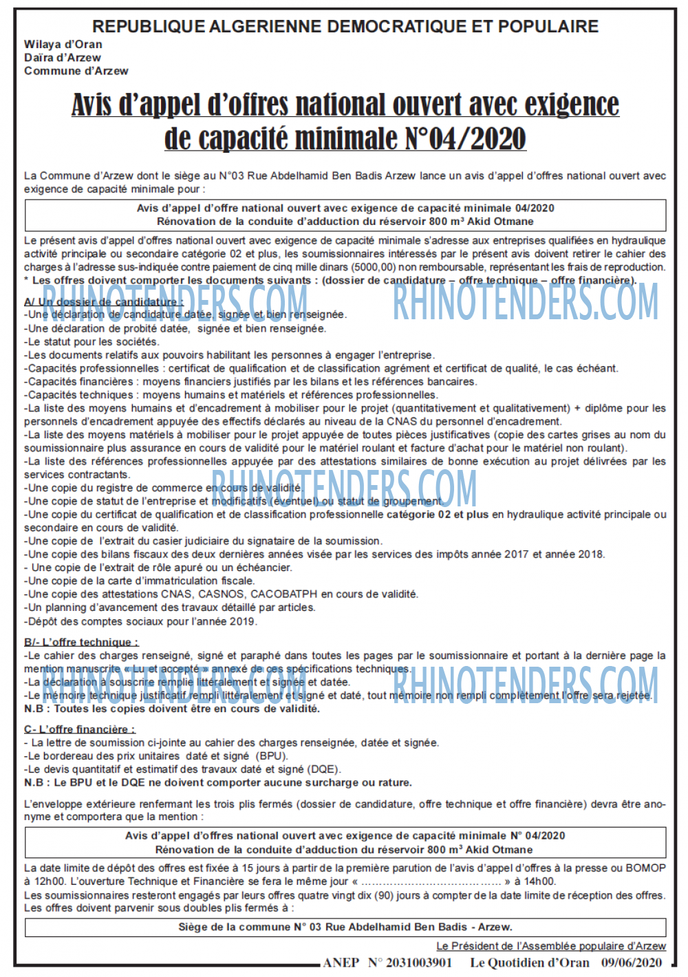Le Quotidien d'Oran