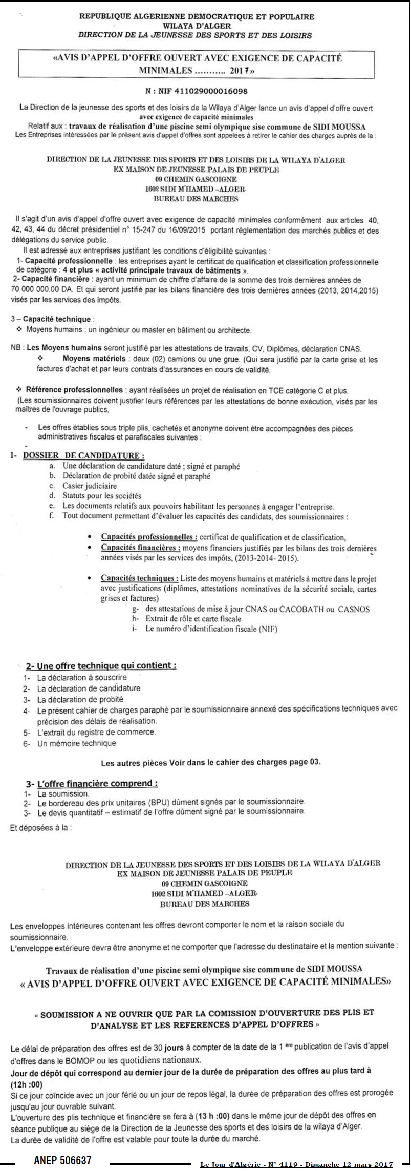 Le Jour d'Algérie