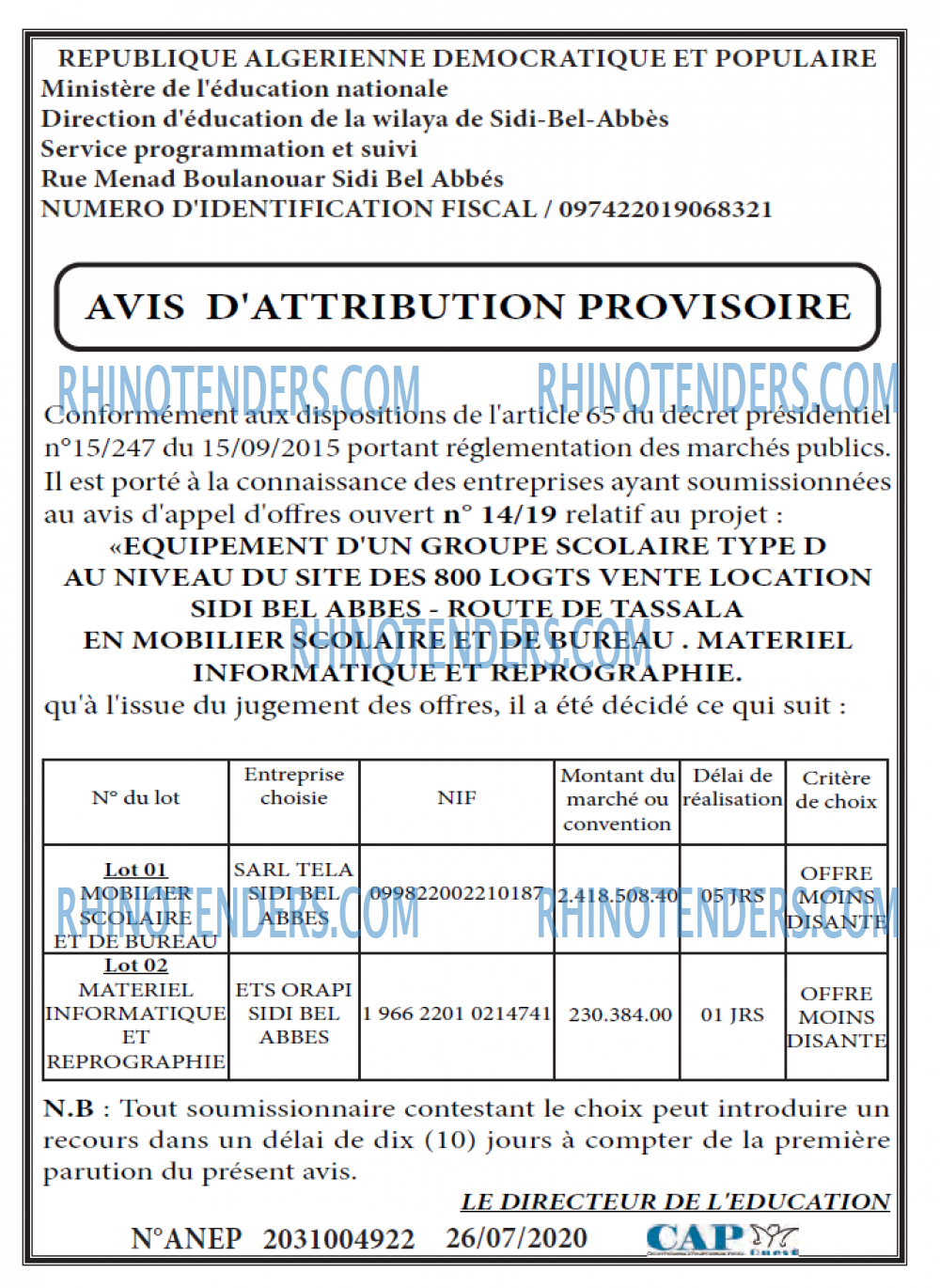 CAP OUEST