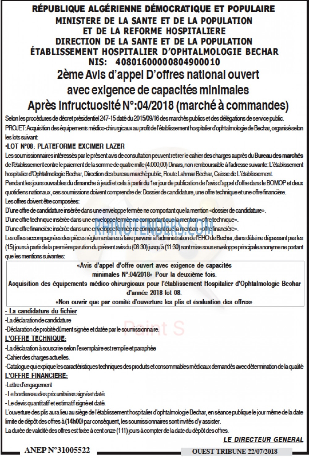 ouest TRIBUNE