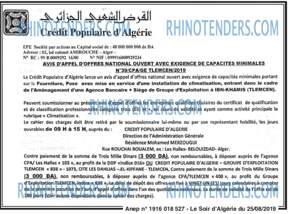 LE SOIR D'ALGERIE