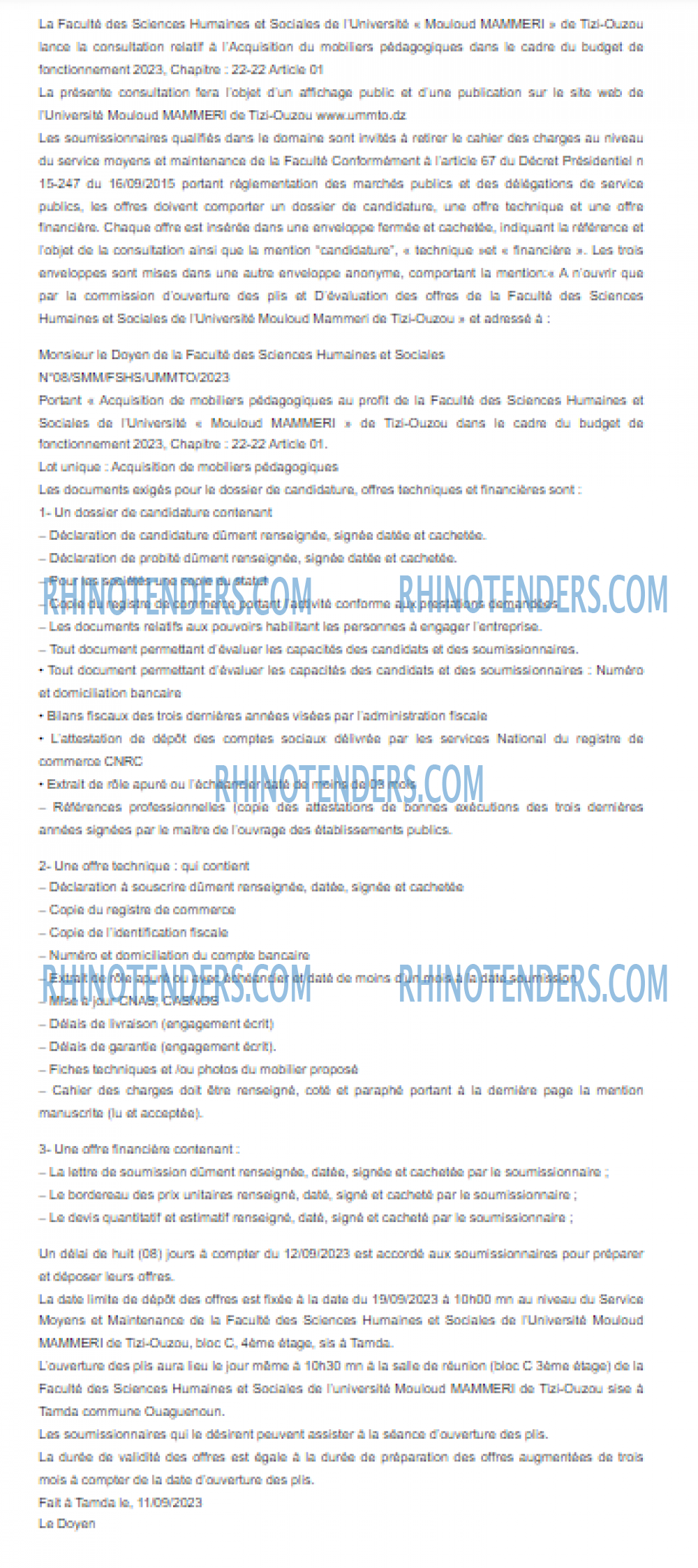 Rhinotenders