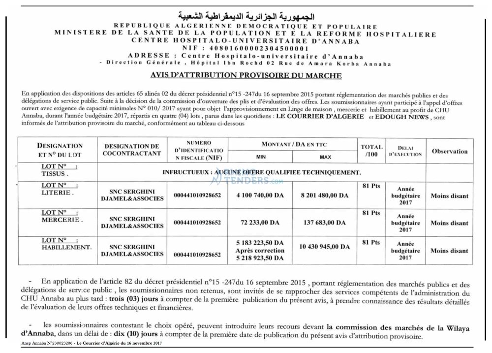 Le Courrier d'Algerie