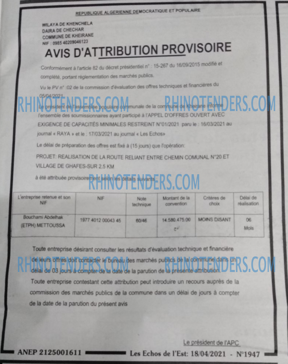 Les Echos de l'Est