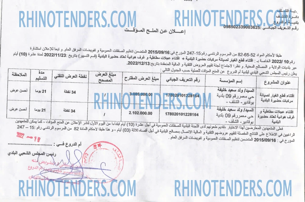 Rhinotenders
