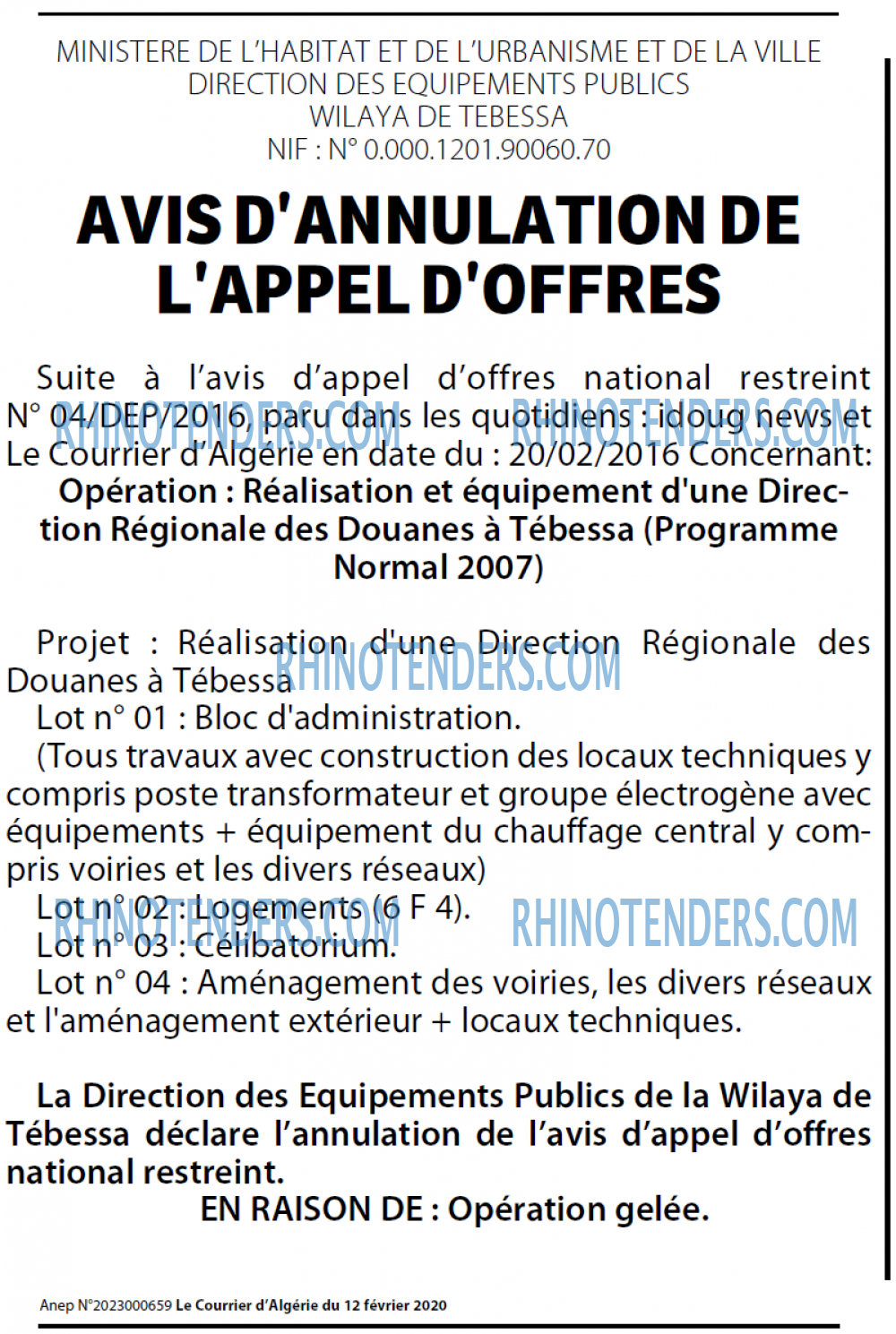 Le Courrier d'Algerie