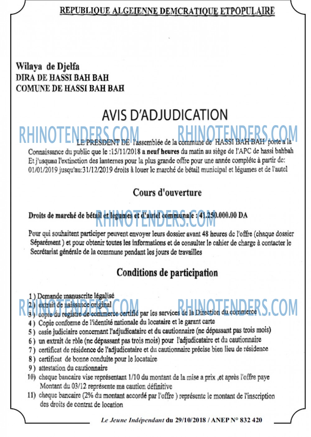 Jeune Independant
