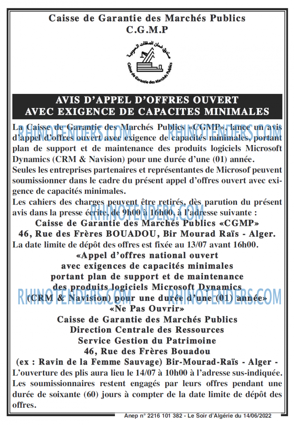 LE SOIR D'ALGERIE