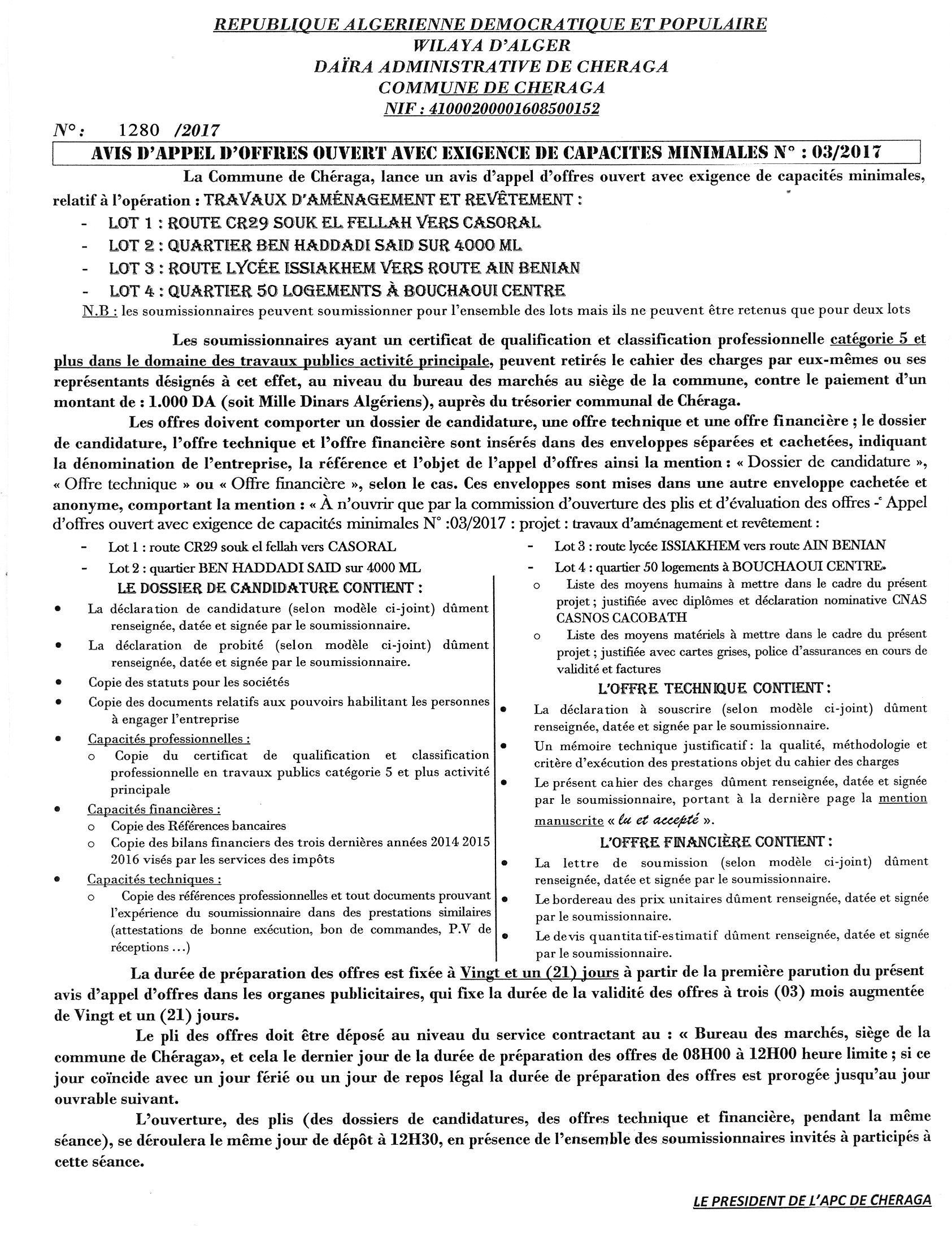 Le Chiffre d'Affaires