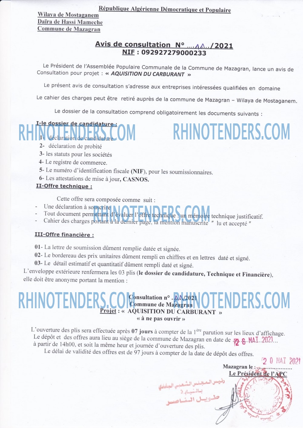Rhinotenders