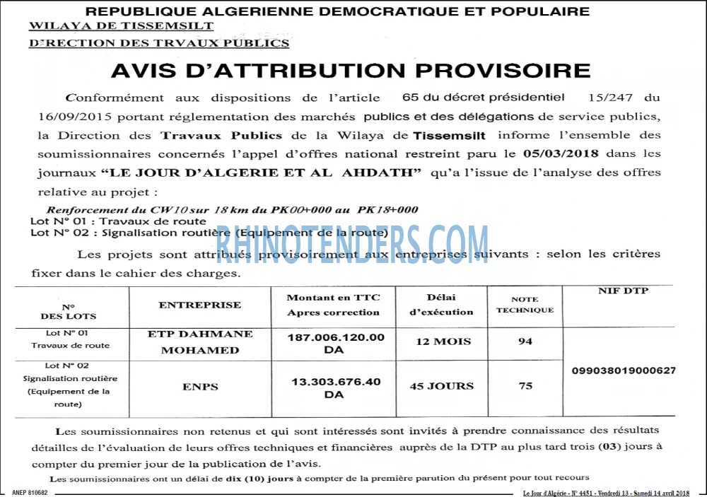 Le Jour d'Algérie