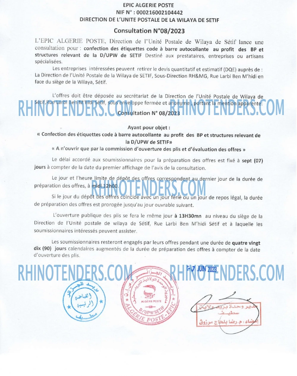 Rhinotenders