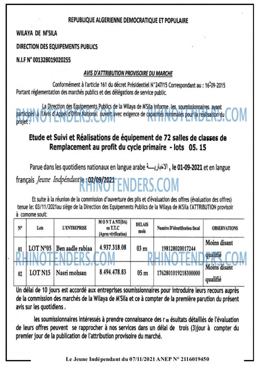Jeune Independant