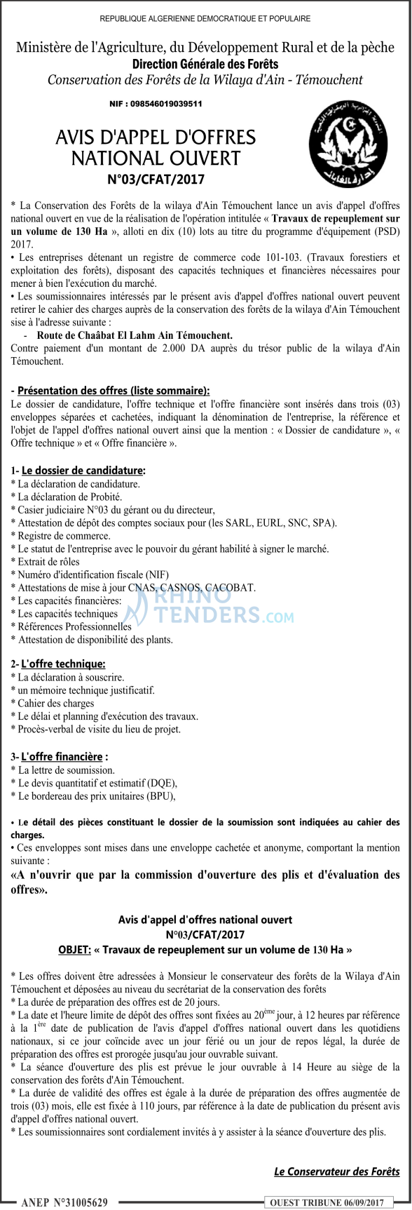 ouest TRIBUNE