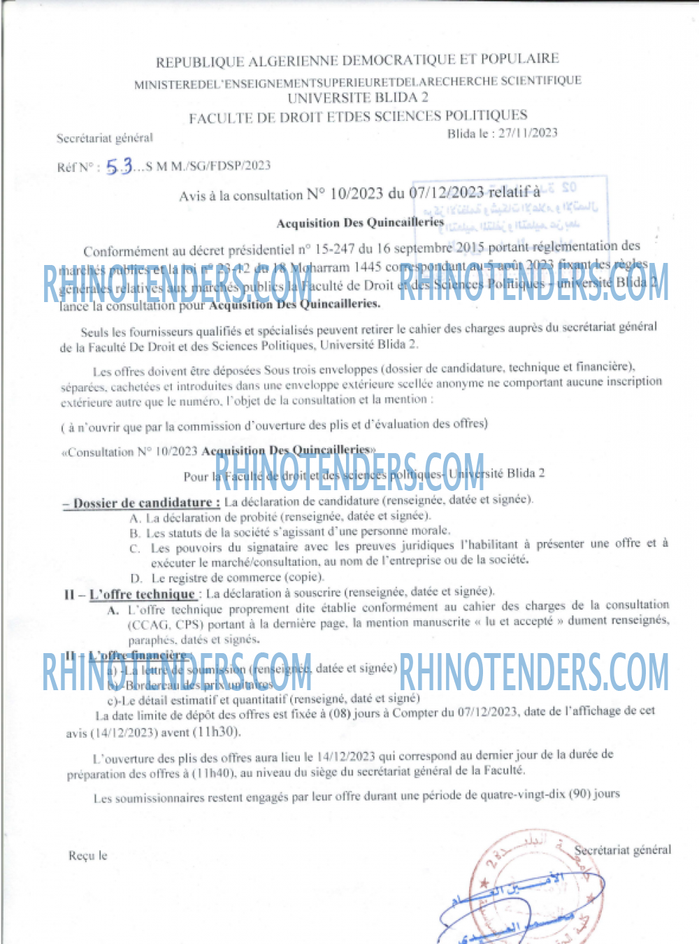 Rhinotenders