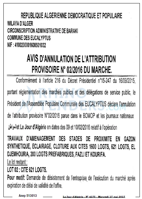 Le Jour d'Algérie