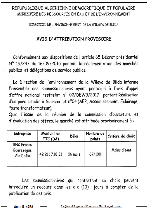 Le Jour d'Algérie