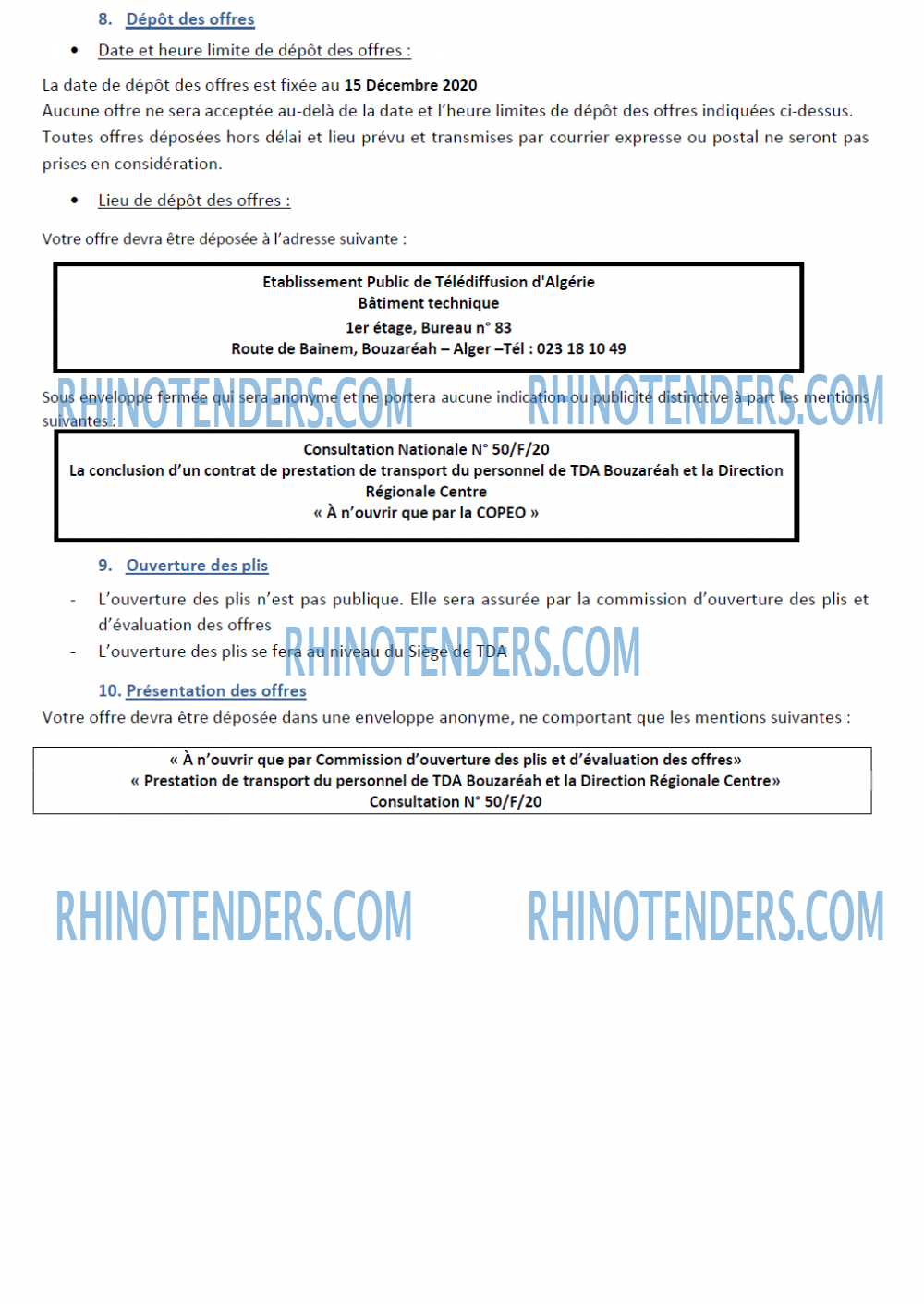 Rhinotenders