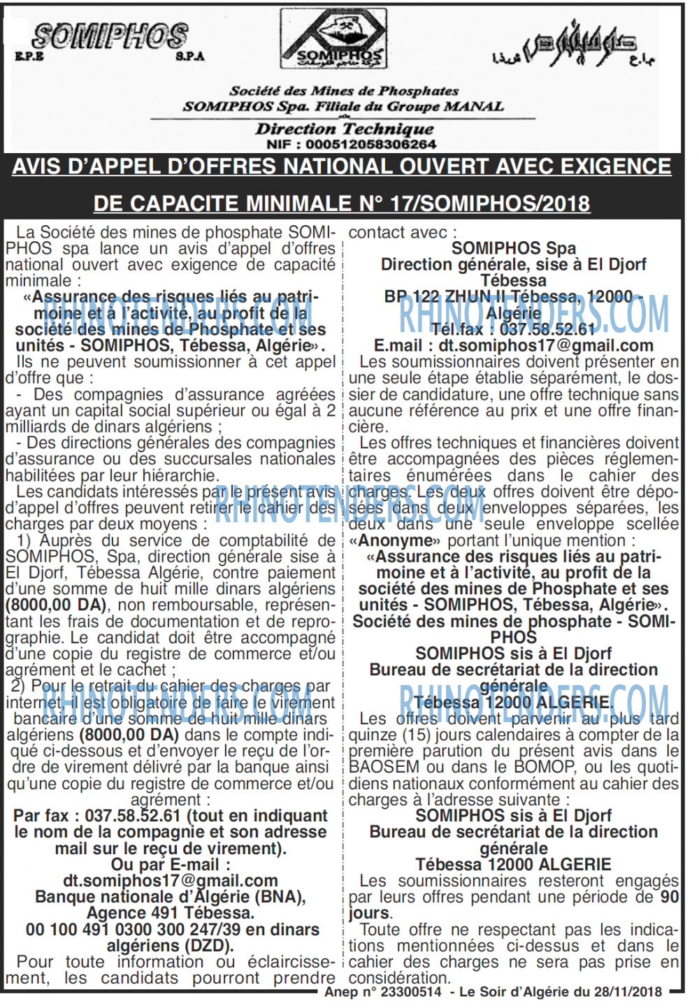 LE SOIR D'ALGERIE