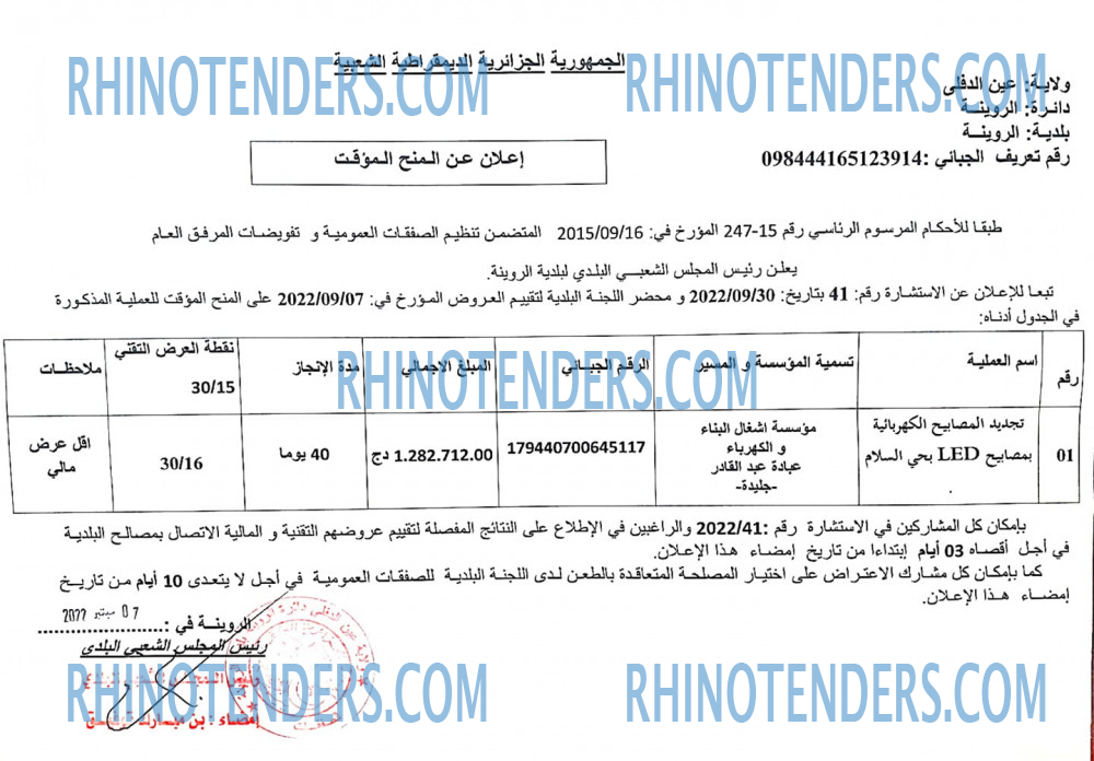 Rhinotenders