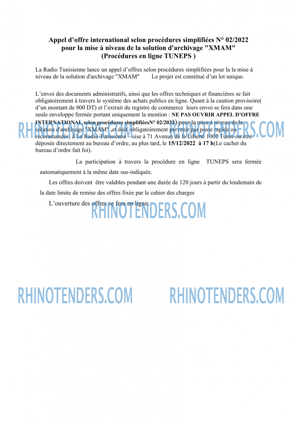 Rhinotenders