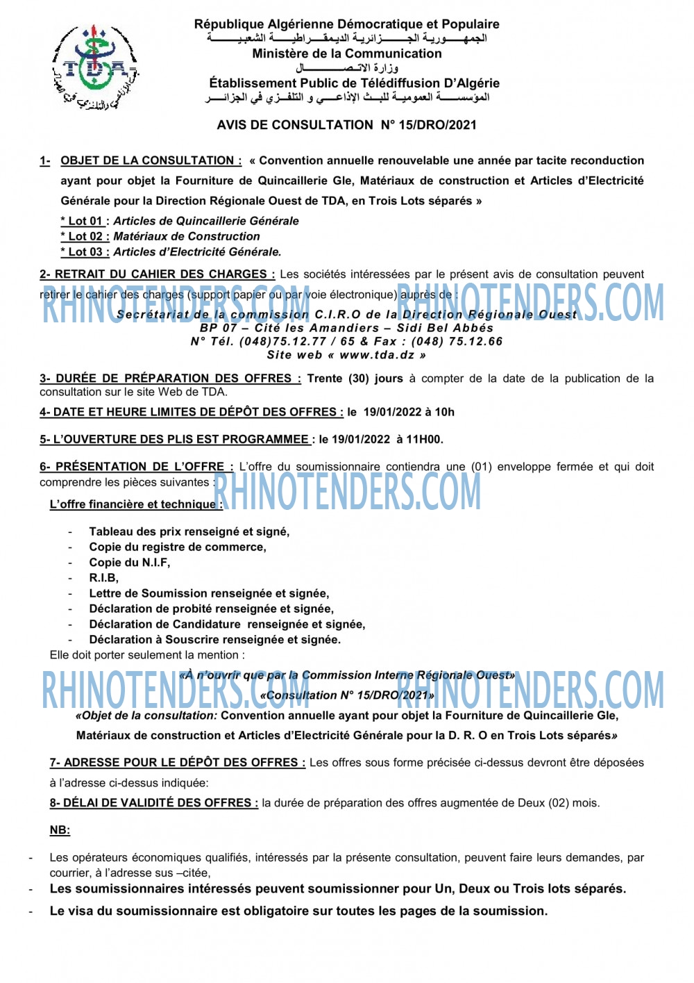 Rhinotenders