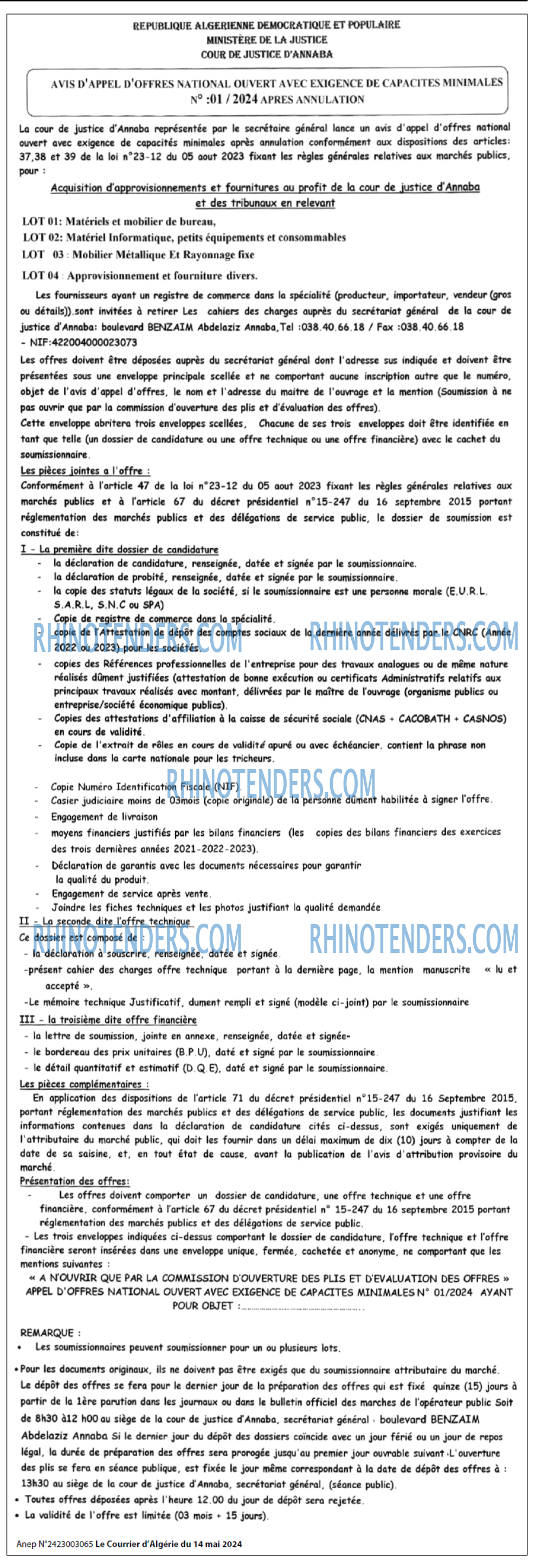 Le Courrier d'Algerie