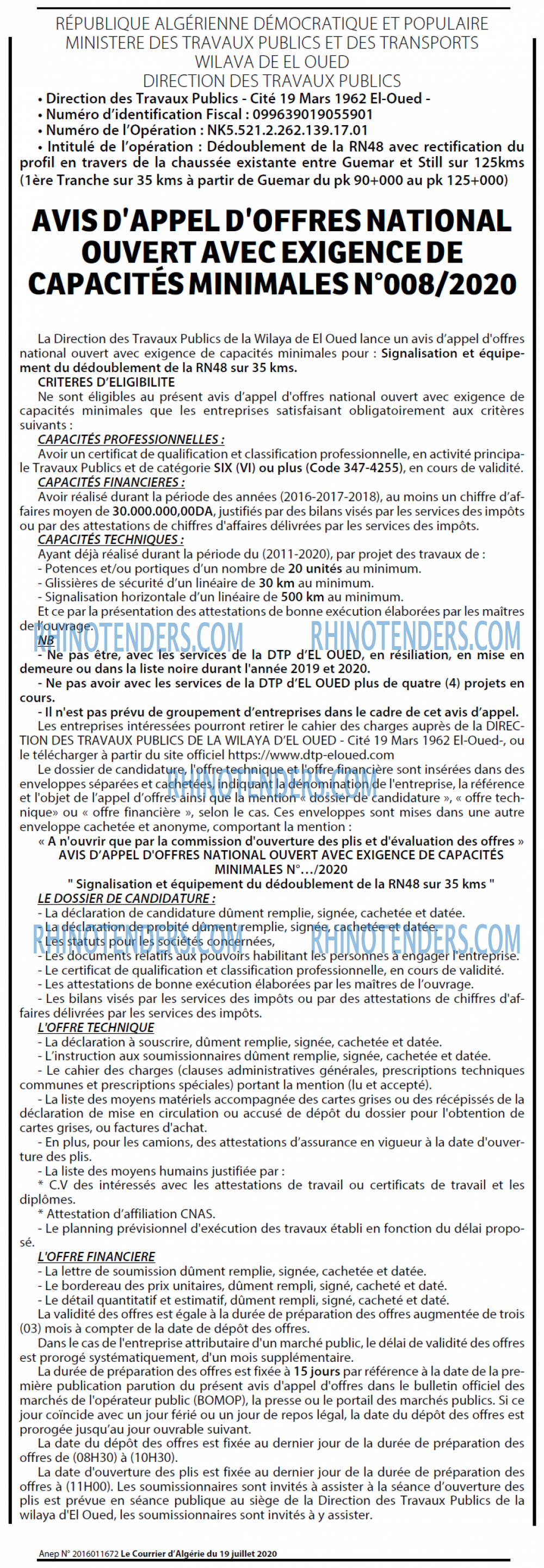 Le Courrier d'Algerie