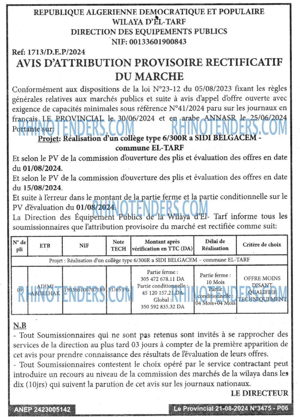 LE PROVINCIAL