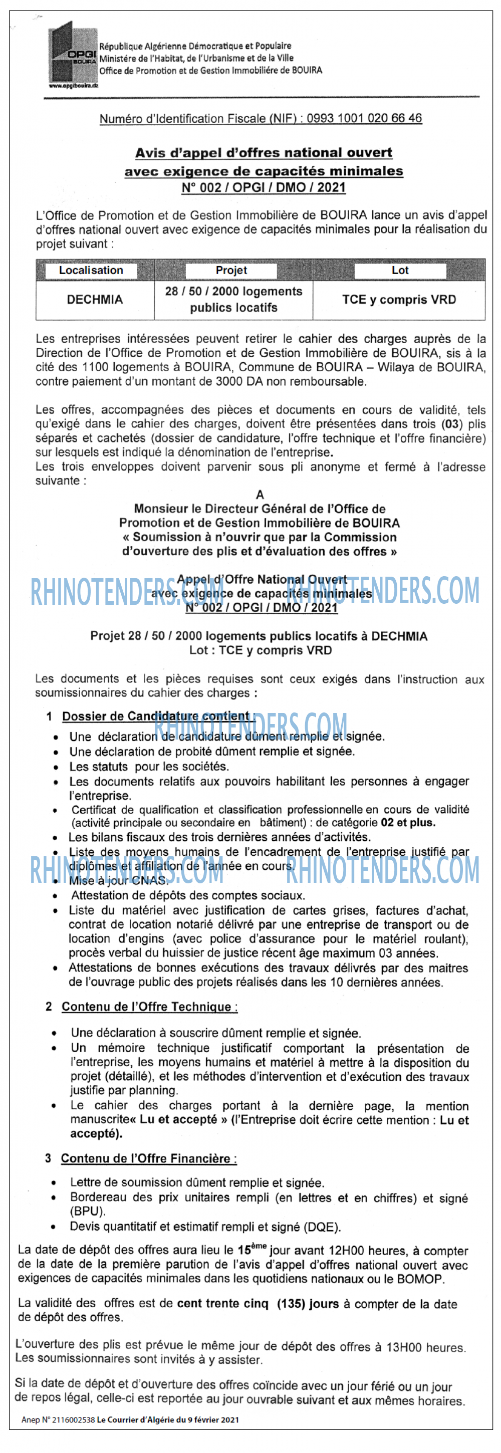 Le Courrier d'Algerie