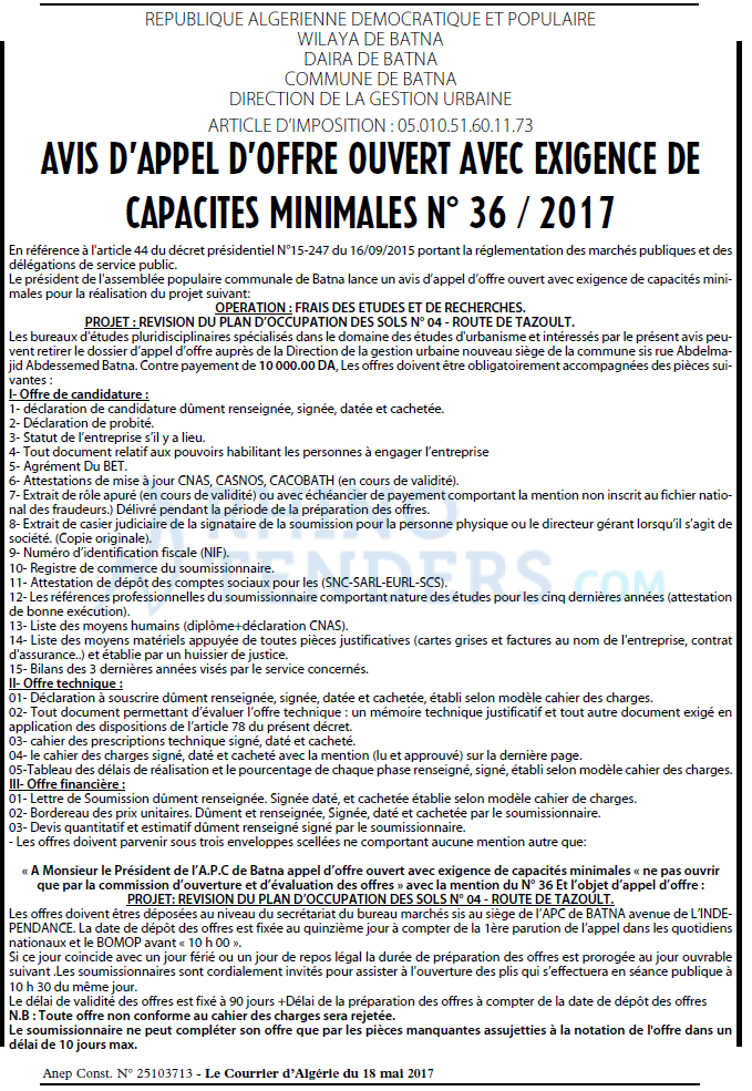 Le Courrier d'Algerie