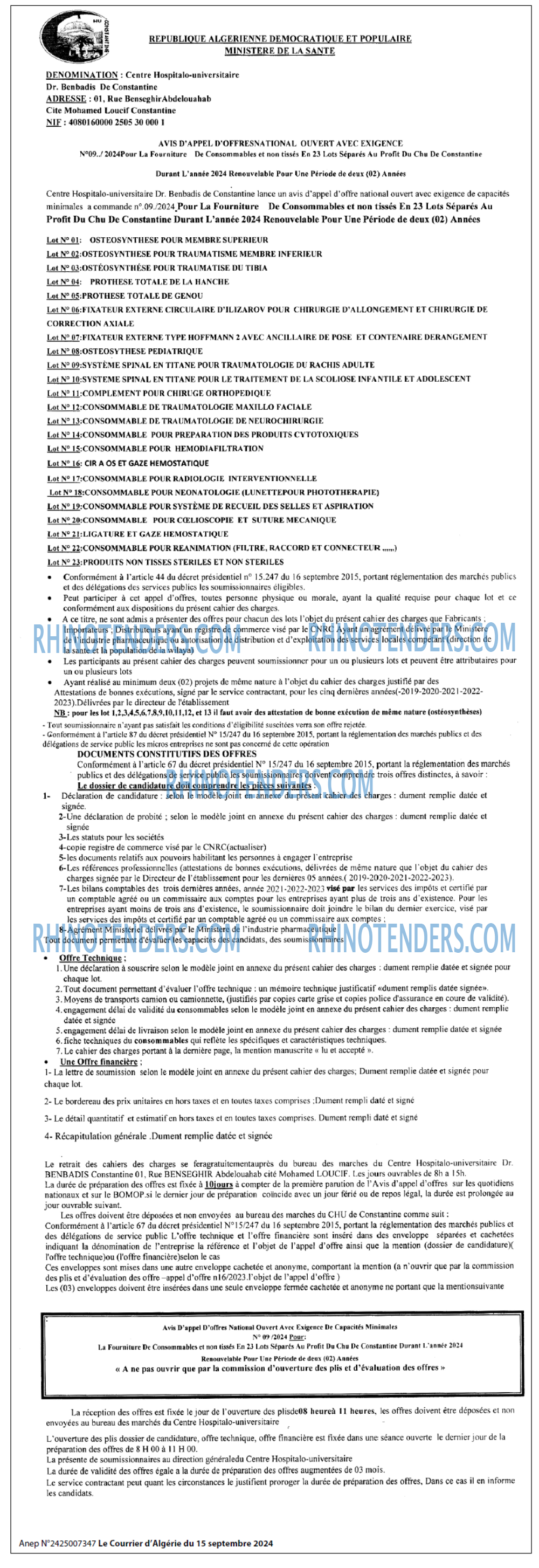 Le Courrier d'Algerie