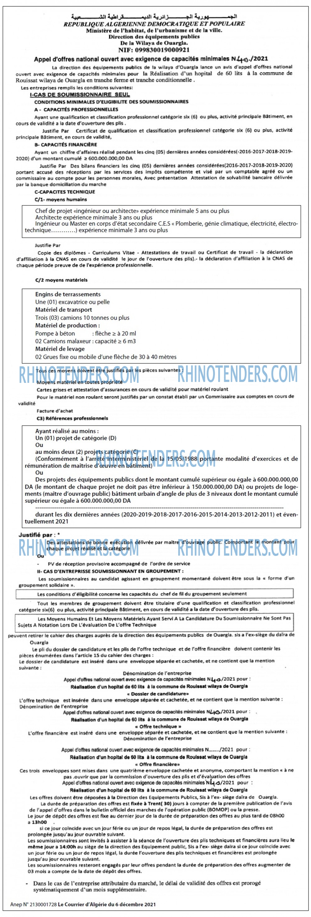 Le Courrier d'Algerie