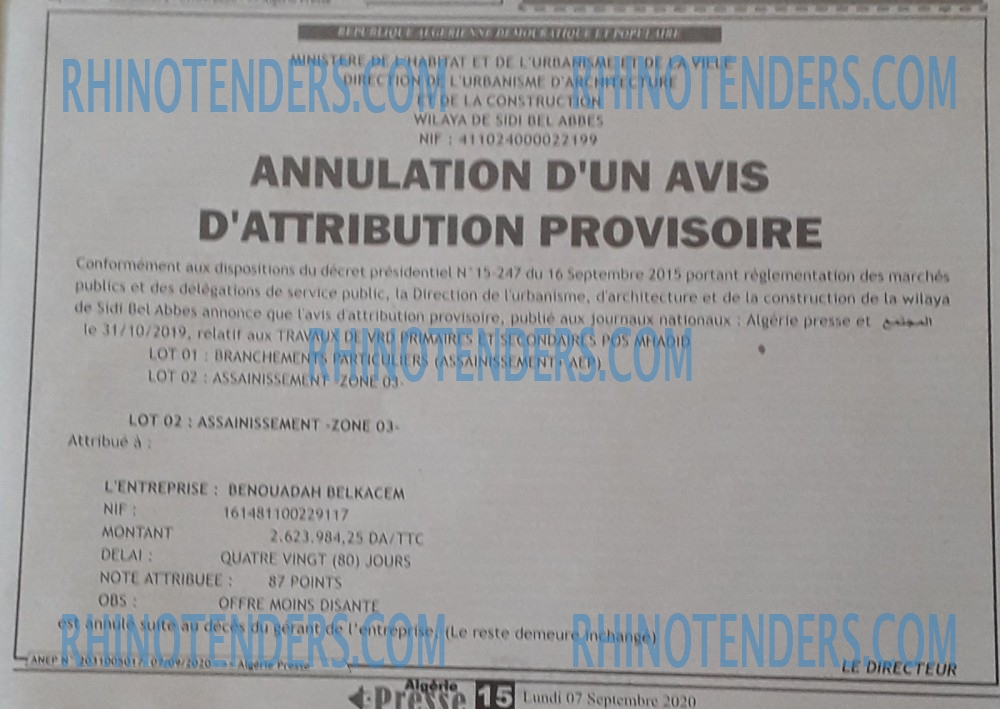 ALGERIE PRESSE