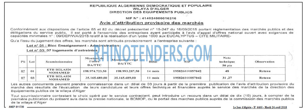 Le Jour d'Algérie