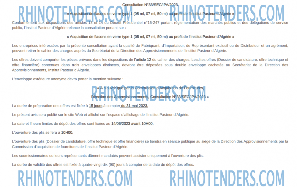 Rhinotenders